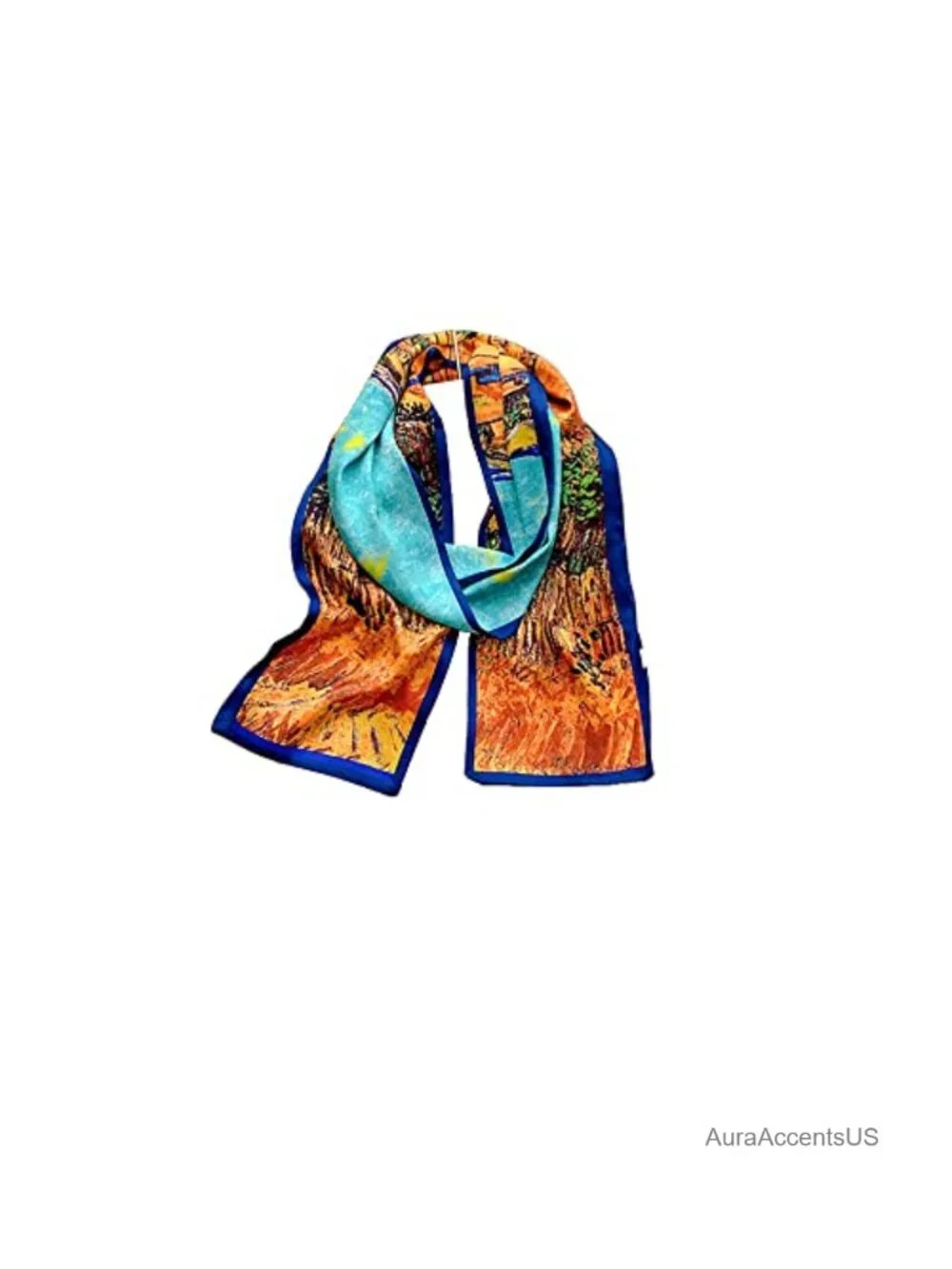 Silky Polyester Fashion Scarf Headband Neck Scarf 59x7 Inches Versatile